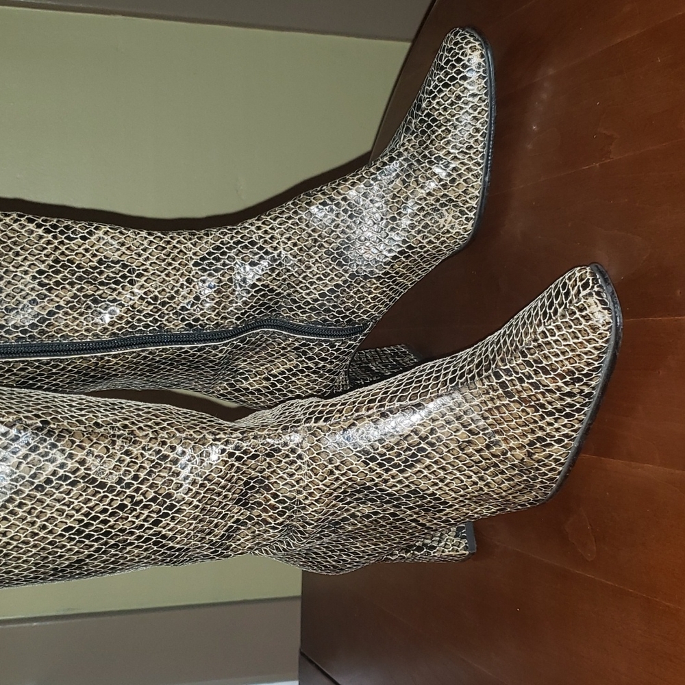 J. Renee Faux Snakeskin boots 9M